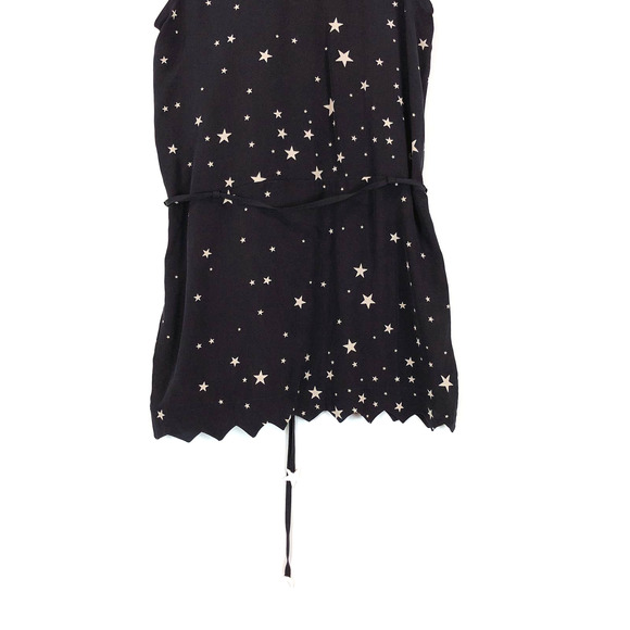 Stoned Immaculate Women's Moonstar Print Mini Silk Dress In Black Size Small - Picture 8 of 11